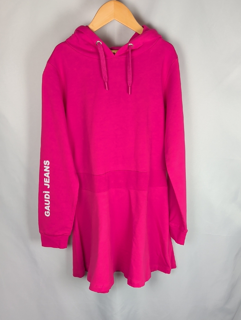 Gaudi Jeans Girls Hot Pink Hoodie Dress Size 10